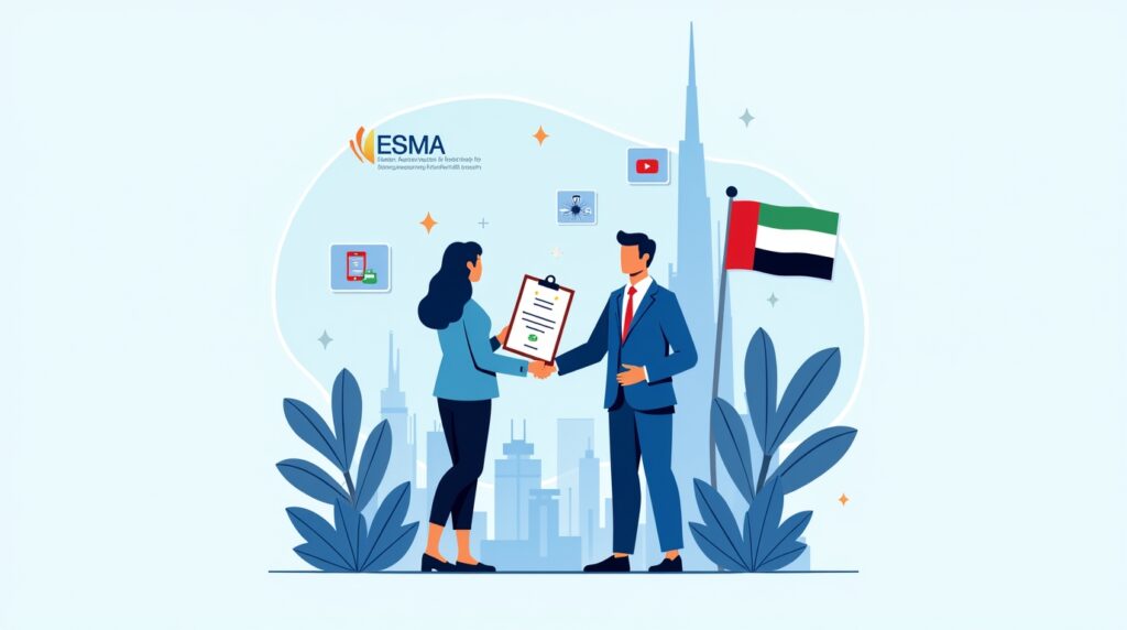 An man and women in uae, an ai generated image